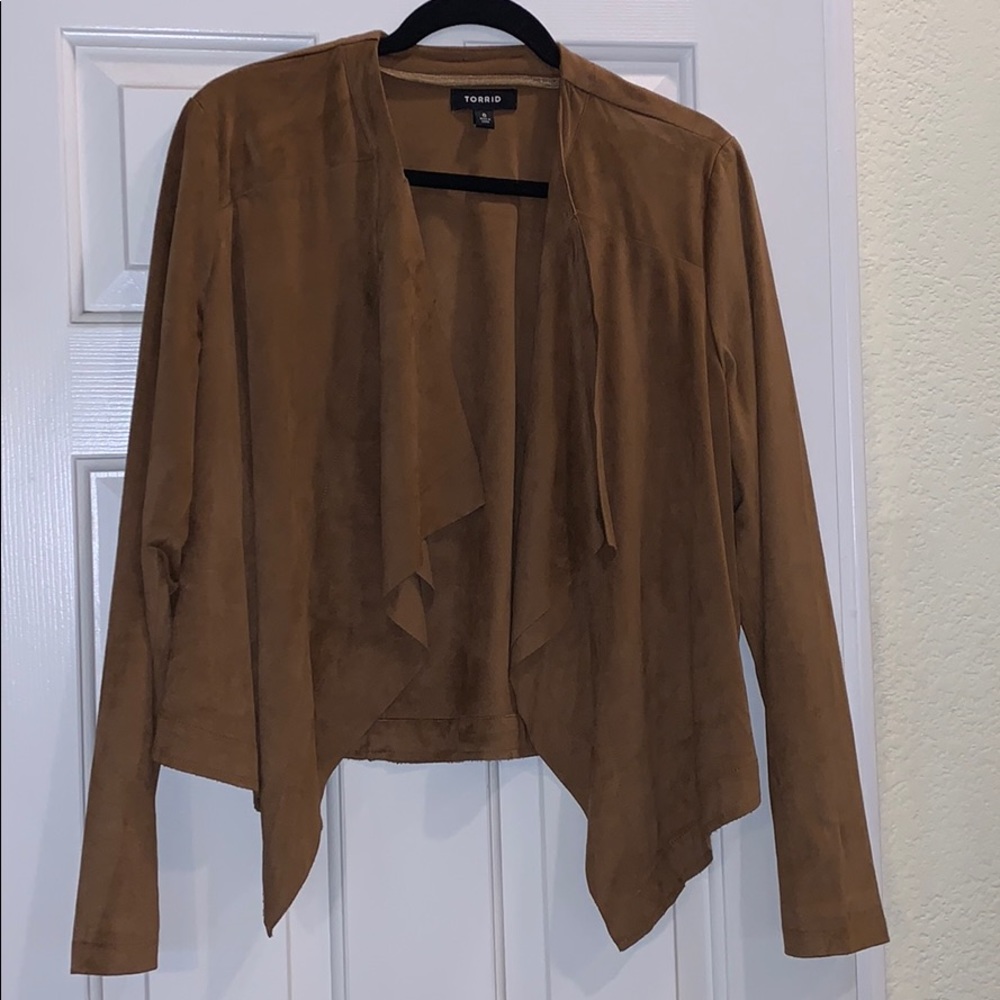 Torrid Drape Front Jacket Plus Size